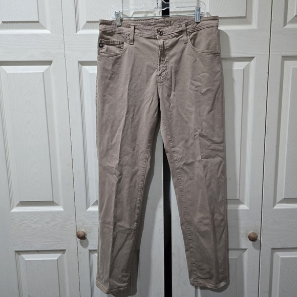 AG Adriano Goldschmied Jeans Mens 36x32 Tellis Modern Slim Fit Stretch Khaki - Picture 5 of 9